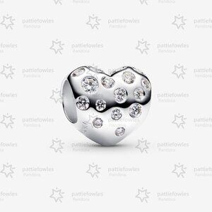 Pandora Sterling Silver Lab-grown Diamond Heart Charm|Pendant